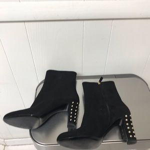 Gucci black suede boots with original box size 10